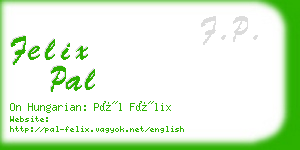 felix pal business card